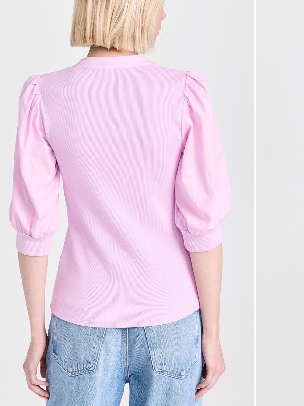 VERONICA BEARD Coralee Orchid Cotton Top - Picture 6 of 13
